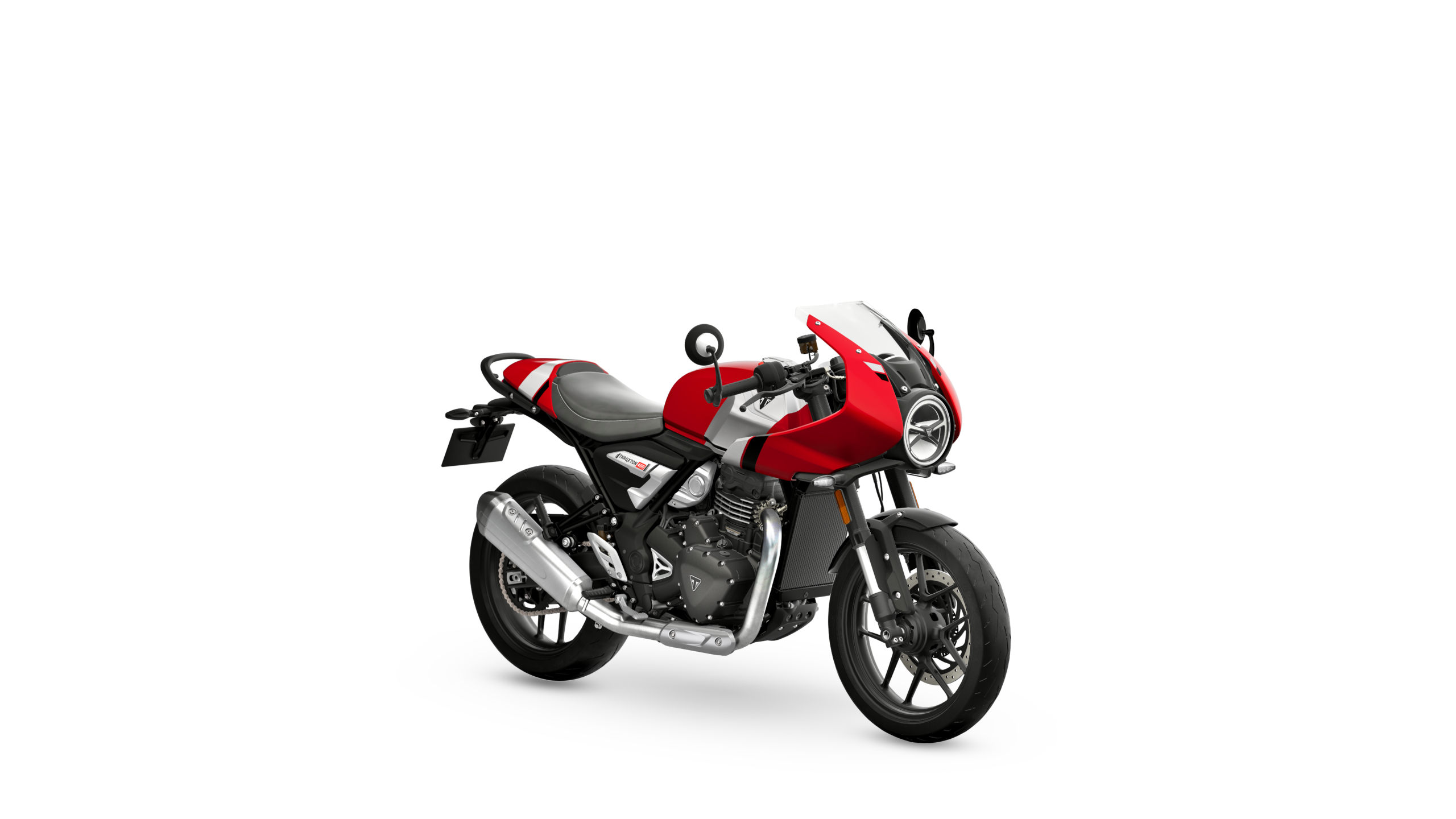 Triumph Thruxton 400 Carnival Red